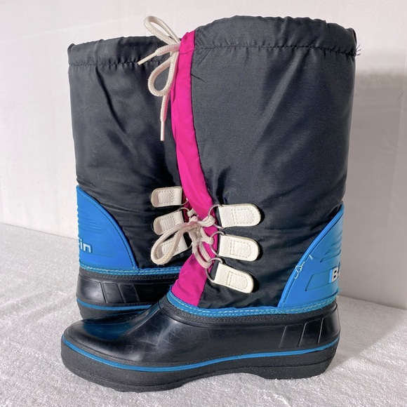 Vintage Baffin Black Pink Blue Winter Boots 11 - Picture 12 of 16